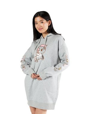 Uni Plaid Hoodie Dress