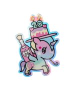 20th Anniversary 20 Candles Large Sticker