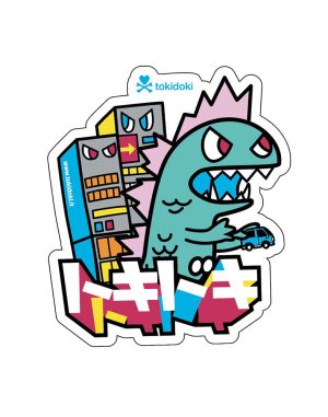 Kaiju City Die Cut Sticker