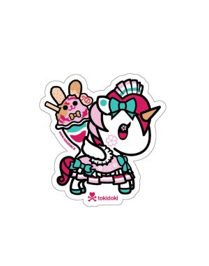 Bunny Sundae Die Cut Sticker