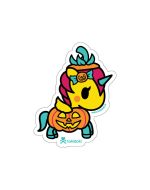 Pumpkin Unicorno Die Cut Sticker